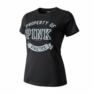 Victoria’s Secret PINK Property of PINK Athletics Tee Black XL NWT